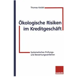 Ökologische Risiken im Kreditgeschäft, Fachbücher von Thomas Keidel
