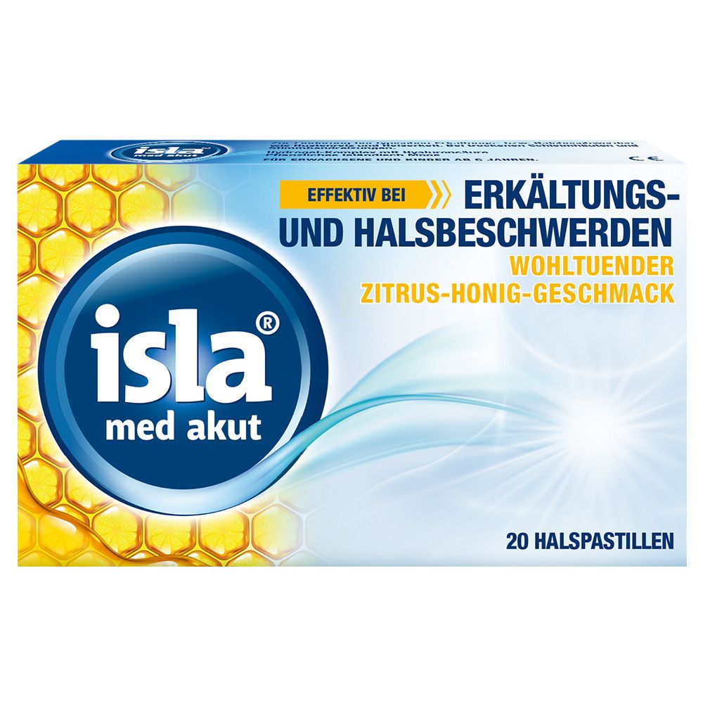 Isla MED akut Zitrus-Honig Pastillen 20 St