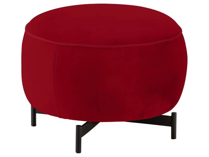 Hocker 8170 Basic D: 60 cm Himolla / Farbe: Rosso / Material: Leder Basic