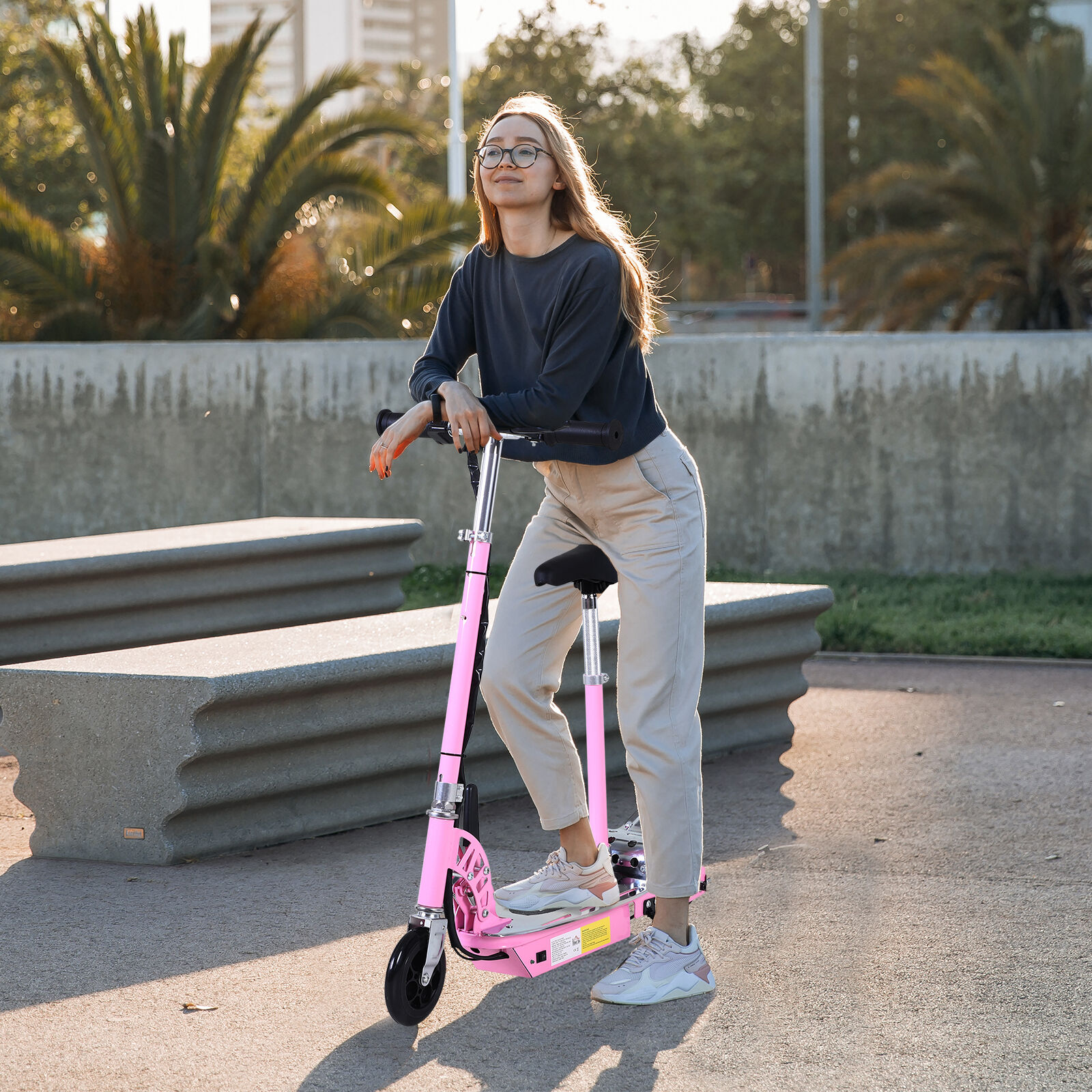Altro Monopattino Elettrico Bambino Monopattino Con Sedile Rosa