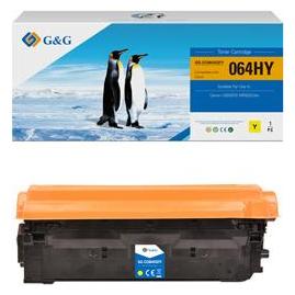 G & G 064H Y toner Compatibel met Canon 064H Tonercartridge Geel 1 stuk(s) - hoge capaciteit Huismerk (Y) (37286588)