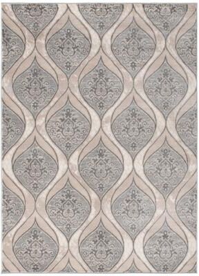 Mayberry Rugs Galleria Aurora Gray Mosaic Lattice Rug