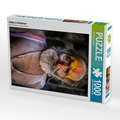 CALVENDO Puzzle Sadhu in Vrindavan | 1000 Teile Lege-Größe 64x48cm Foto-Puzzle für glückliche Stunden