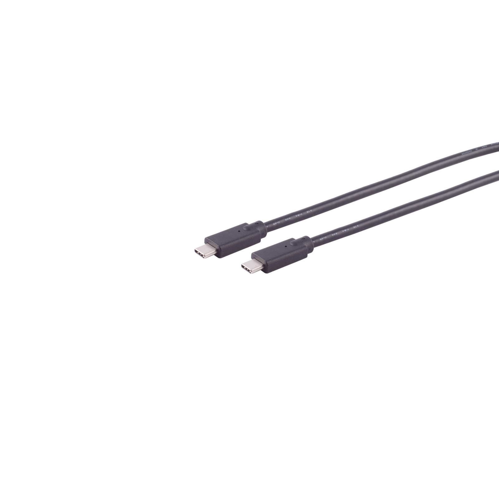 S-Impuls USB-C verbindingskabel, 100 W, 2.0, zwart, 4,0 meter