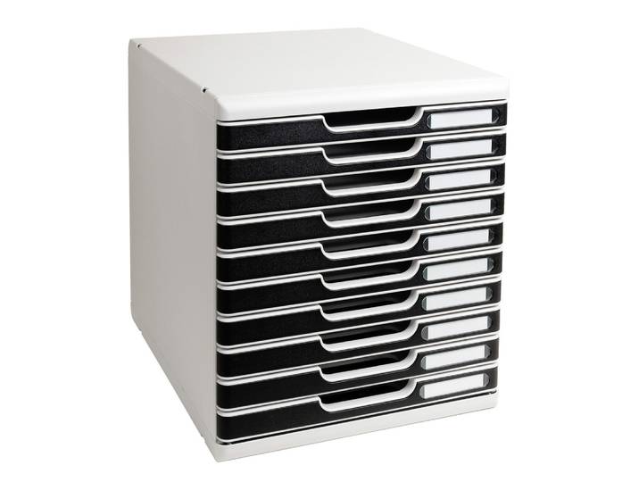 EXACOMPTA Module de classement Modulo Office 10 tiroirs fermés - Noir