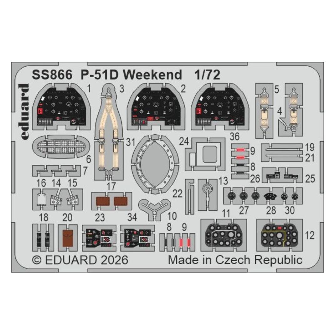 Eduard P-51D Weekend for (SS866)