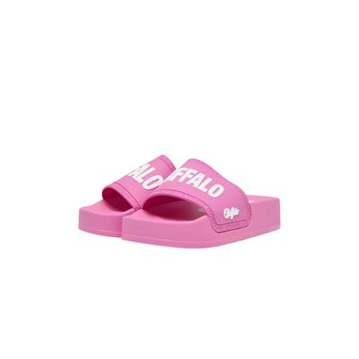 Plateausandaletten BUFFALO "Buffalo PLAYA BOLD", Damen, Gr. 38, pink, unifarben, Schuhe