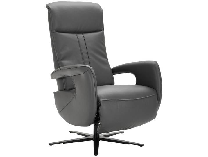 Dieter Knoll Relaxsessel, Anthrazit, Metall, Echtleder, Rindleder, 71x112x83 cm, Lederauswahl, Relaxfunktion, Wohnzimmer, Sessel, Relaxsessel