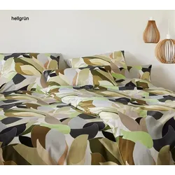 Elegante Bettwäsche Night Garden - 155x220 cm + 40x80 cm	hellgrün