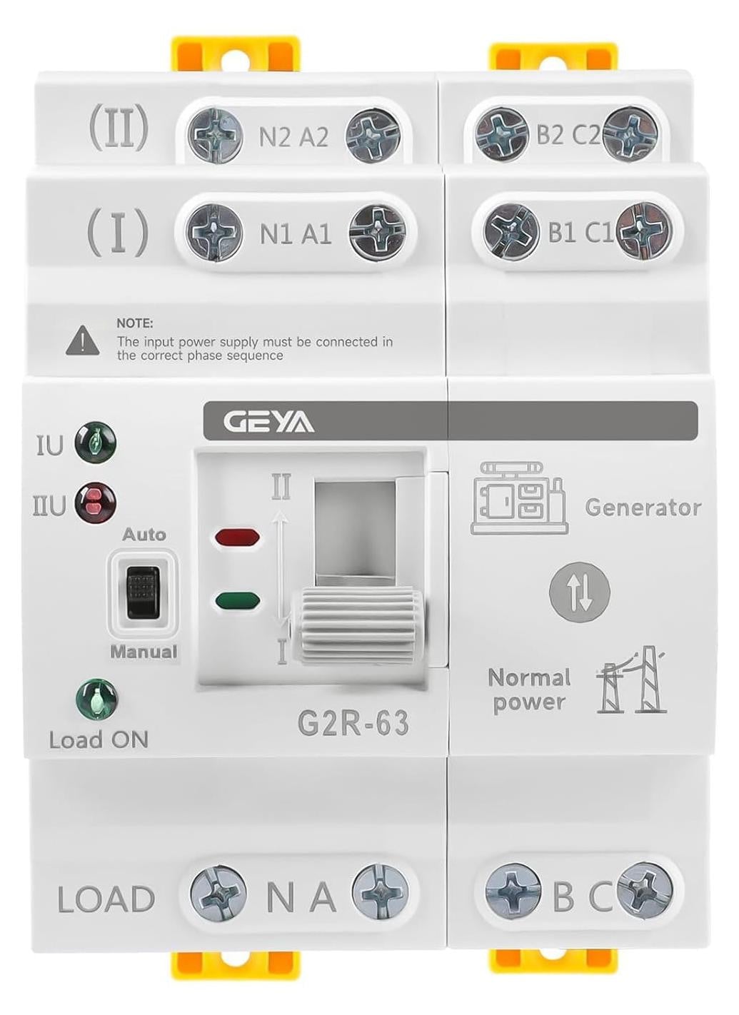 Mini ATS Dubbele Voeding Automatische en Handmatige Overschakelaar voor Zonne-energie
