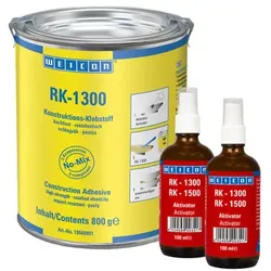 RK-1300 | Acrylat-Strukturklebstoff, pastöser No-Mix Klebstoff | 1 kg | beige, opak