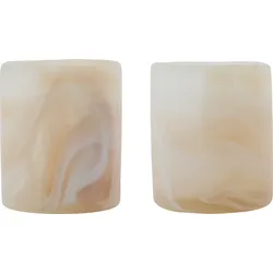 Kae Teelichthalter, beige, 2 St.