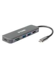 D-Link 6-IN-1 USB-C HUB DOCKING Kabel Digital/Daten Digital/Display/Video (DUB-2327)
