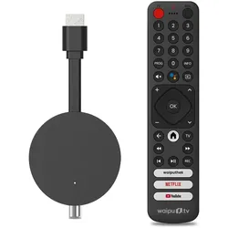 Freenet TV Hybrid TV Stick 3 Monate (Android 12), Streaming Box, Schwarz