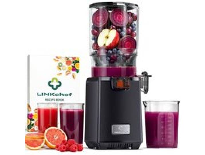 Extracteur De Jus À Froid 250W Extracteur De Jus De Fruits Et Légumes Grande Goulotte 130 Mm Pour Fruits Et Légumes Entiers 1 8 L