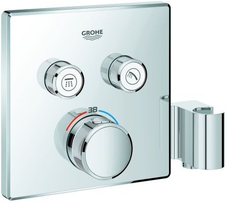 Grohe Grohtherm Smartcontrol 29125000 chrom, Unterputz-Thermostat, 2 Absperrventile, mit Halter