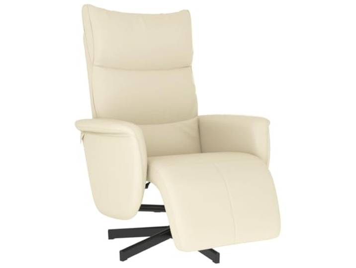 Heofavd Relaxsessel mit Liegefunktion Kunstleder Drehsessel Creme
