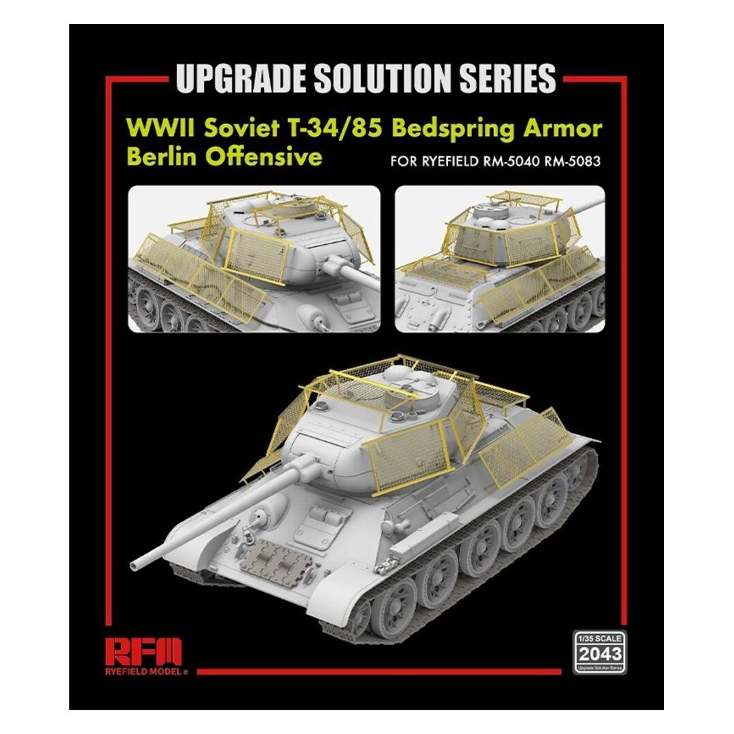 Rye Field Model WWII Soviet T-34/85 Bedspring Armor (Berlin Offensive) for 5083 (2043)