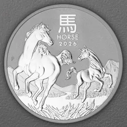 Silbermünze 1oz "Pferd" 2026 Lunar III – Year of the Horse (Australien)