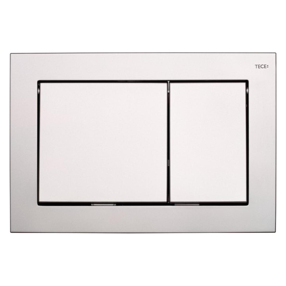 TECE Base WC-Betätigungsplatte für Zweimengentechnik chrom matt (9240702)