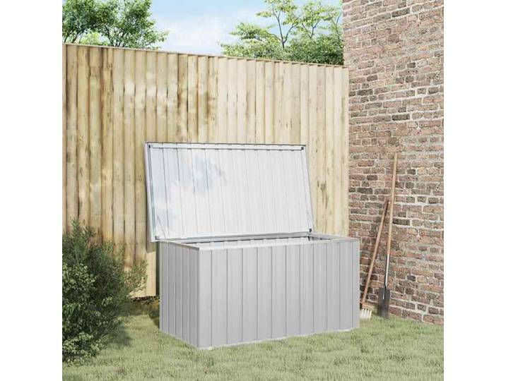 Gris Boîte de rangement de jardin Gris 129x67x65 cm - Coffres de jardin H6990