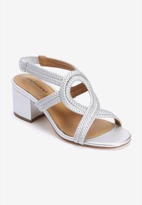 Women's The Dorothy Sandal by Comfortview in Silver (Size 7 M)