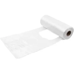 Knotenbeutel (HDPE) gerollt extra-stark transparent 22+11 x 40 cm `3kg+`