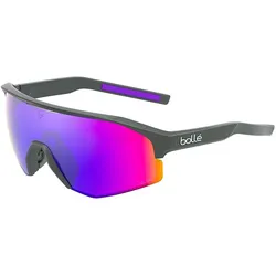 Bollé, Damen, Sportbrille, Lightshifter Polarized S3 (VLT 16%) (Titanium Matte, Volt+ Ultraviolet Polarized), Grau