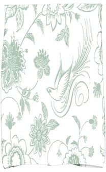E by Design 18 x 30-inch Traditional Bird Floral Floral Print Hand Towel