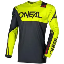 O Neal, Herren, Velotrikot, Element Racewear L/S Trikot (M), Schwarz, Gelb, M
