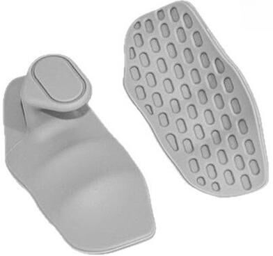 Market Central Silicone Palm Grip Pads For Pull Up Bar Workout Anti Slip Hand Protection white