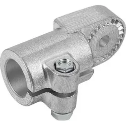ROHRVERBINDER GELENKSTÜCK MIT INNENVERZAHNUNG FÜR RUNDROHRE A=25,1, ALUMINIUM, KOMP:STAHL VERZINKT (K0484.525)