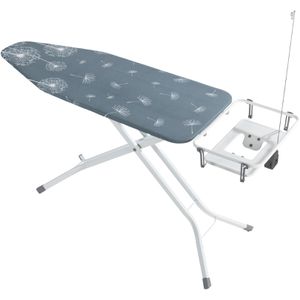 Wenko Bügelbrett Professional, extra breit, für Dampfbügelstationen, mit Steckdose, 130 x 48cm