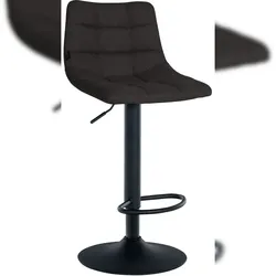CLP Barhocker Jerry Stoff schwarz/schwarz