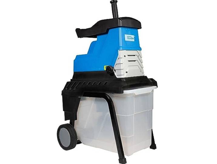 Güde 94375 GH 2800 Super Silent Gartenhäcksler (2800W, Induktionsmotor, 55L Fangbox, 45mm max. Astdicke, Leise), Blau