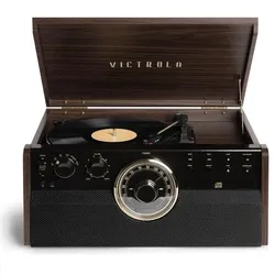 Victrola Empire 6-in-1 (Manuell), Plattenspieler, Braun