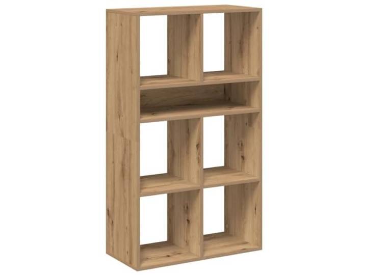 HGFDVCMR Standregal Artisan Eiche 66x31x112 cm Holzwerkstoff Vielseitiges Aufbewahrungsregal für Wohnzimmer und Schlafzimmer mit stabiler Deckplatte für Dekoration und Pflanzen.