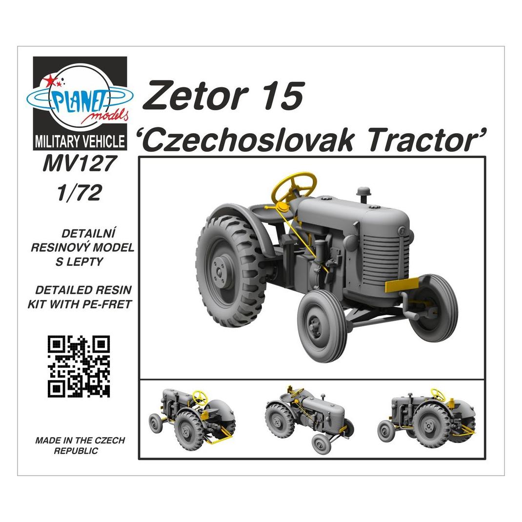 Planet Models Zetor 15 Czechoslovak Tractor (129-MV127)