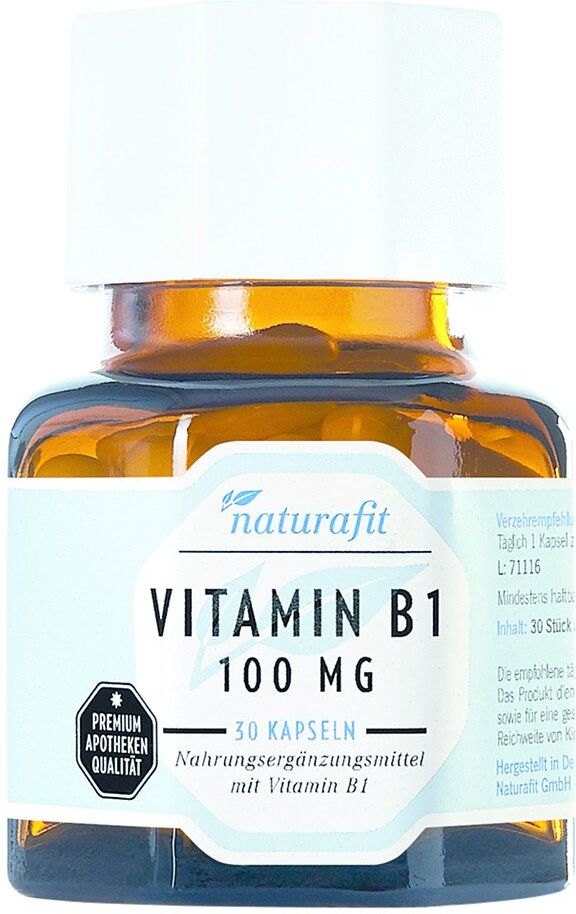Naturafit Vitamin B1 100 mg Kapseln