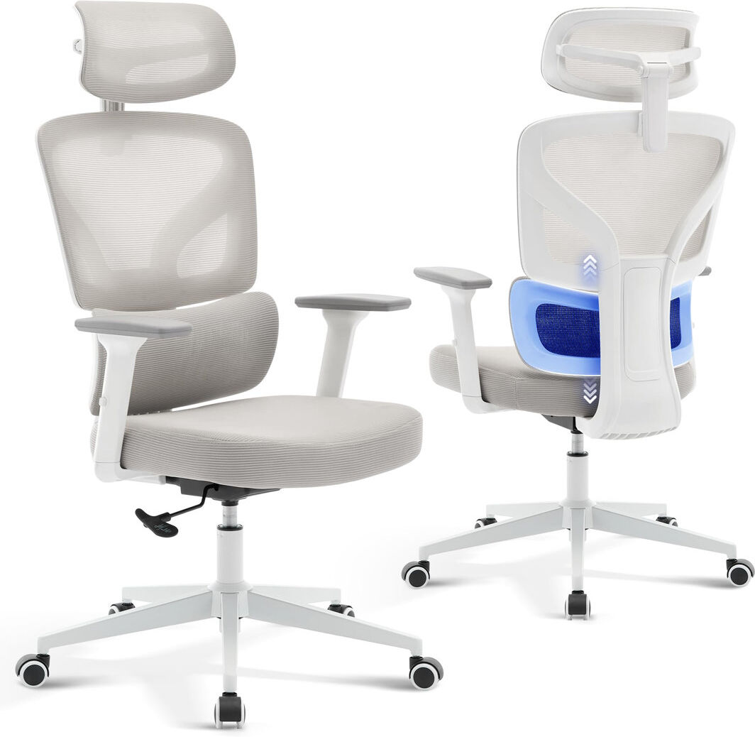 Metro Lane Office Chair Grey/White 69.5cm W X 69.5cm D
