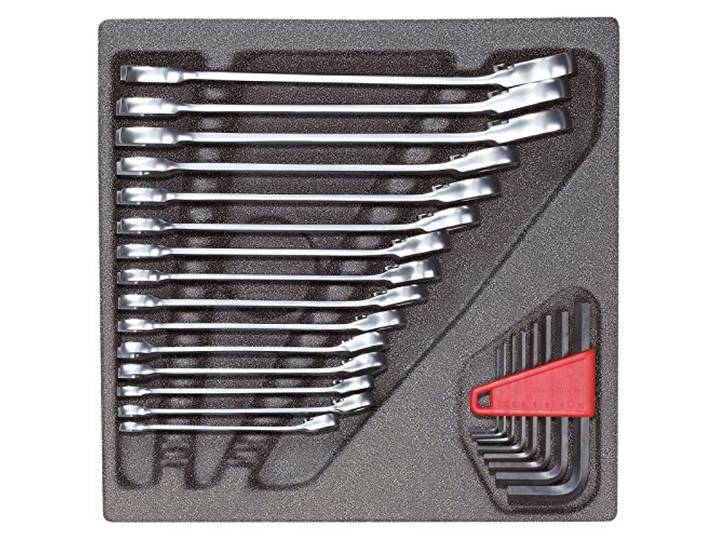 GEDORE R22250001 Kit de clés à fourche et polygonale à cliquet
