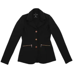 Ekkia EQUITHÈME Damen Turnierjacket schwarz mit roségold, Größe: 38