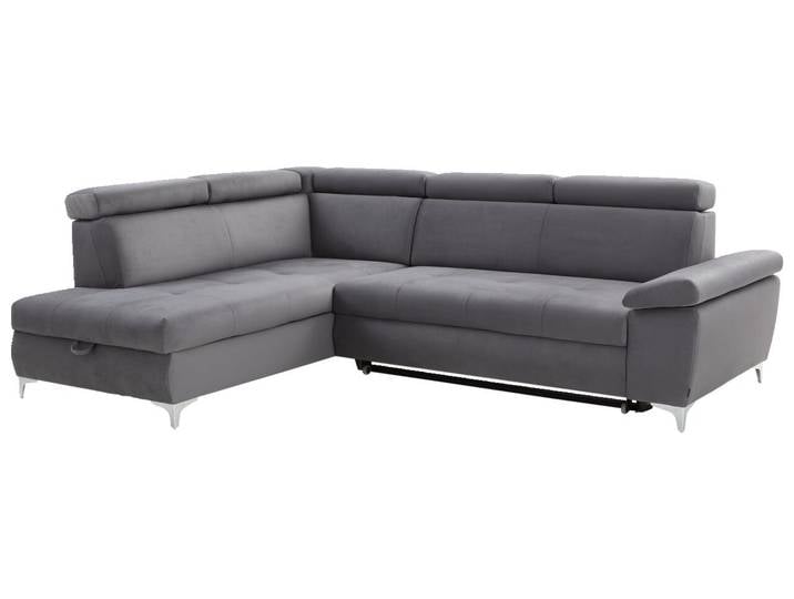 Osca Ecksofa RAUL, dunkelgrau, Stoff