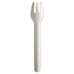PAPSTAR 120 Gabeln, Papier "pure" 15,5 cm weiss (88706, 20x6 Stück)