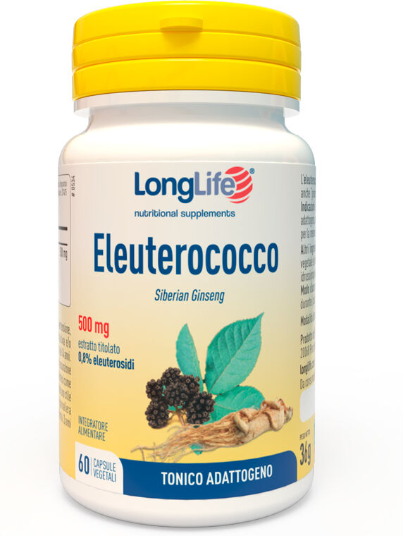 LONGLIFE Srl LongLife, Eleuterococco, 60 capsule