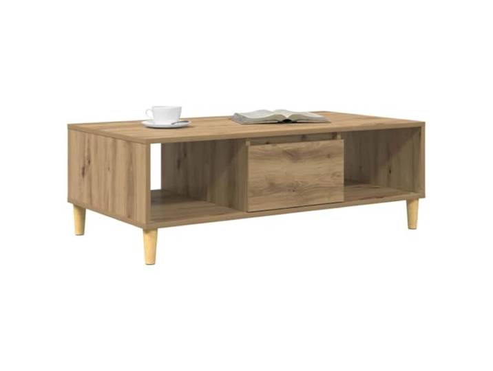 KTHLBRH Beistelltisch Eiche Handwerk 102 x 55 x 35 cm Mehrschichtholz, 1 Klapptür, 2 Einlegeböden, 3 Fächer, max. Belastung 60 kg