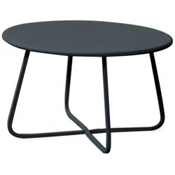 Niedriger Tisch Daisy Ø 65 cm schwarz - NE