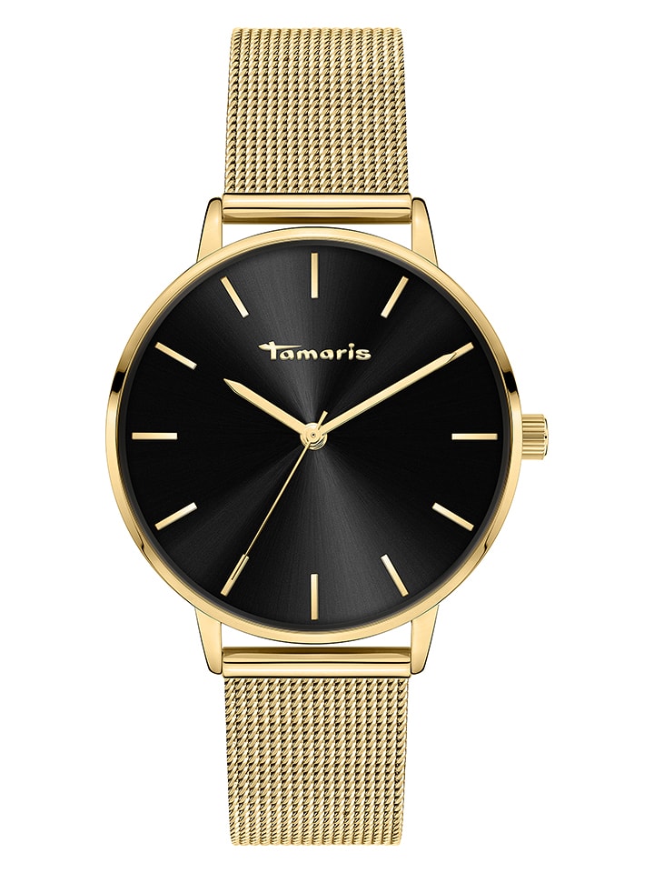 Tamaris Quarzuhr in Gold/ Schwarz - onesize