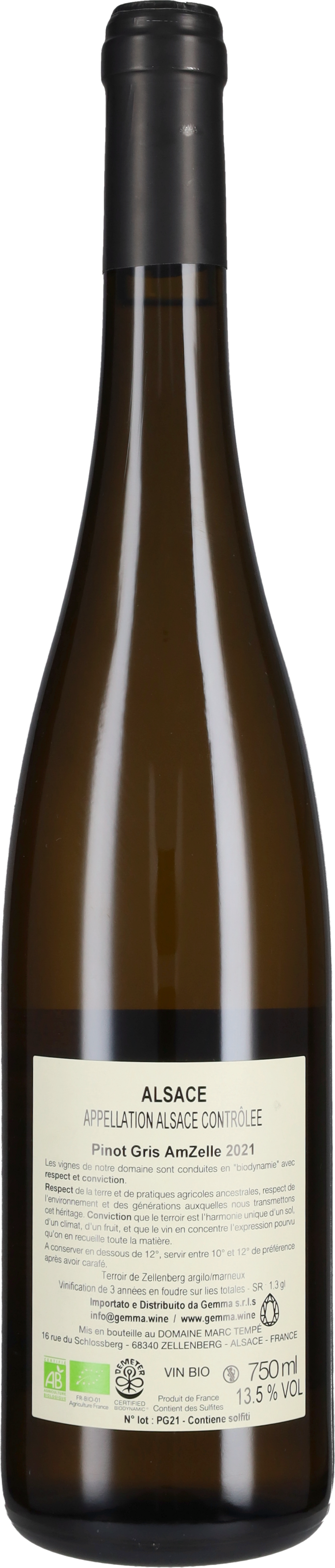 Pinot Gris 'Amzelle' Marc Tempé 2021