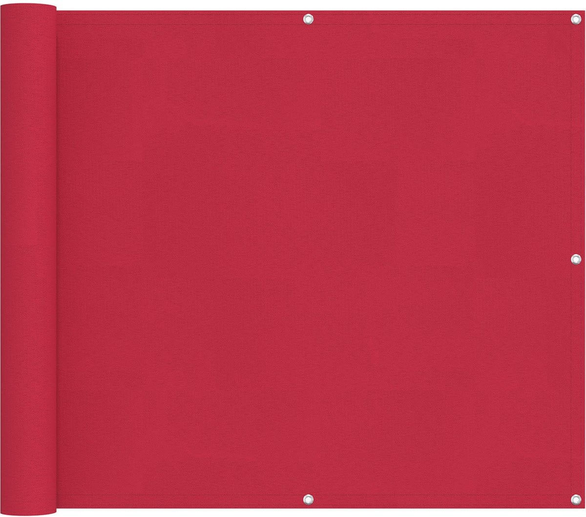 vidaXL Balkonscherm Oxford Bordeauxrood 100 x 500 cm